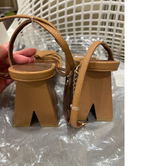 NEW Size 38 ALOHAS Cactus Heel in Camel REVOLVE MSRP $180 - Picture 8 of 8